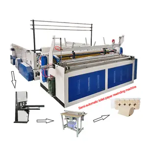 Small scale automatic toilet paper making machine mini toilet tissue paper production equipment making machine