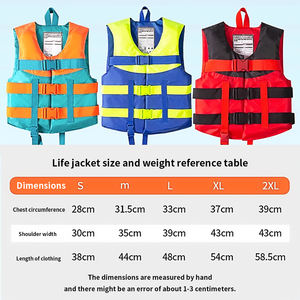 سترة النجاة. ثلاثة ألوان الأكثر مبيعًا سترة إنقاذ شخصية احترافية محمولة عائمة - Product Image 3