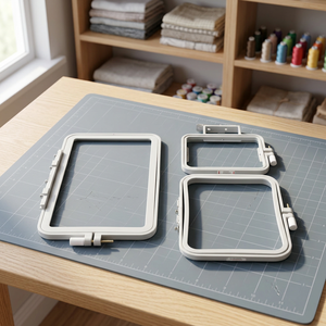 Juego de aros de bordado de plástico AA0057, herramientas manuales duraderas de estilo simple para uso en manualidades de bordado - Product Image 2