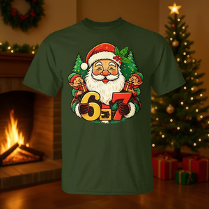 T-shirt de Noël 67 Santa Meme Gen Alpha Slang, cadeau de vacances pour hommes et femmes, taille unisexe, Small Medium Large XL XXL - Product Image 3