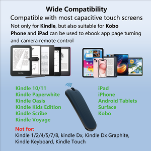 Télécommande RF pour tourner les pages des liseuses Kindle Paperwhite, Kobo, <span class=keywords><strong>iPhone</strong></span>, iPad, pour lire des romans, prendre des photos, télécommande - Product Image 5