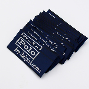 Nhà Máy Giá Tùy Chỉnh Quần Áo Tên Thương Hiệu <span class=keywords><strong>Tag</strong></span> Dệt Polyester Quần Áo Nhãn Với End Fold Thấp Moq - Product Image 4