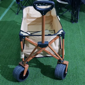 Carro Plegable Reforzado de Doble Plataforma para <span class=keywords><strong>Camping</strong></span>, Jardín, Playa, Carrito Portátil para Picnic, Plataforma con Estructura, OEM Personalizado - Product Image 3