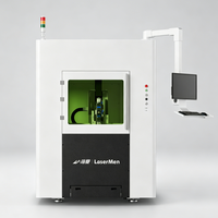 Machine de découpe laser à fibre de petit format entièrement fermée pour la découpe CNC de métaux (acier inoxydable, laiton, or, argent, aluminium)