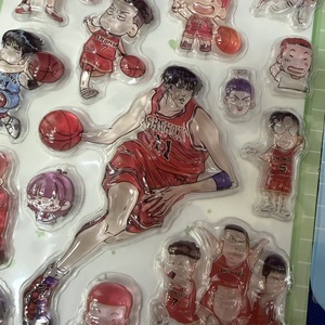สติกเกอร์อีพ็อกซี่คริสตัลลาย Slam Dunk แบบขายส่ง ฮานามิจิ ซากุระกิ รุ่น Q แบบ 3 มิติ สำหรับตกแต่งสมุดบันทึก การ์ด Kpop และโทรศัพท์ - Product Image 6