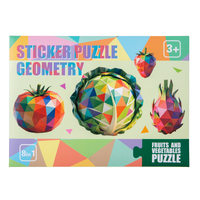 Ensemble de puzzles autocollants à faire soi-même pour enfants, jeu d'activités créatives d'art et d'artisanat, puzzle de peinture à stickers multi-thèmes pour enfants