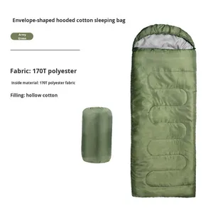 Sacco a pelo per adulti da campeggio all'aperto invernale busta per escursioni da viaggio a prova di sporco in poliestere resistente - Product Image 6