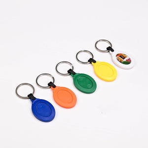 ป้ายกุญแจอีพ็อกซี่พลาสติกแบนขนาดใหญ่รูปไข่พร้อมสติกเกอร์รูปวงรีสำหรับติดบริเวณที่เยื้องศูนย์กลางสองด้านและพวงกุญแจพวงกุญแจ-พวงกุญแจประเภทผลิตภัณฑ์ - Product Image 4