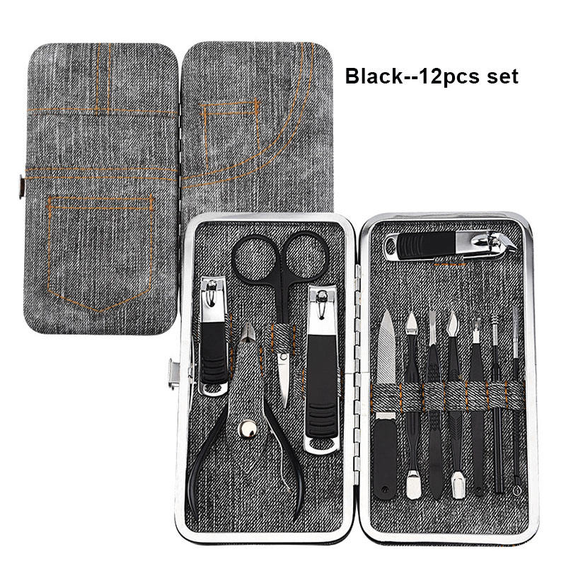 สีดำ--ชุด 12 ชิ้น