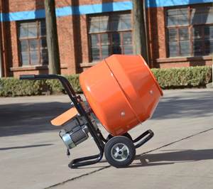 Mini bétonnière manuelle neuve, action par poussée manuelle, comprend une pompe, un moteur, composants principaux de l'usine de fabrication - Product Image 4