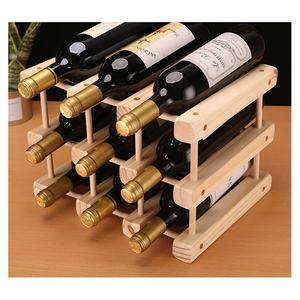 कस्टम त्रिकोण वाइन धारक लकड़ी के वाइन भंडारण रैक टेबल टॉप के लिए लकड़ी के वाइन भंडारण रैक - Product Image 2