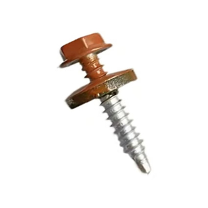 Hex Head <b>Screw</b> With Washer Zinc Plated Steel Coarse Thread Metric 12mm Cap Diameter Class 8.8 - Product Image 2
