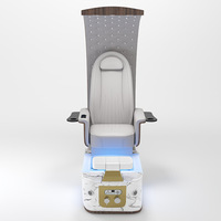 Table de massage électrique haut de gamme en cuir véritable avec éponge haute densité pour salon de beauté, spa, bain de pieds, traitement des ongles et des cils