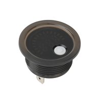 Mini 12V 2A redondo LED indicador de voltaje Digital Monitor retroiluminación voltímetro impermeable para ácido/batería de litio barco motocicleta