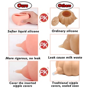 Lebensmittelechter Silikon-Wunder-Nippel Haustier-Fütterer <span class=keywords><strong>4</strong></span> Nippel Neugeborene Baby-Kaninchen Kätzchen Welpen Blasen-Milch-Fütterungsschale - Product Image 4