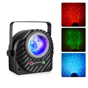 Equipo de iluminación de escenario LED 2 en 1, haz de patrón de agua RGBW, luces con cabezal móvil para fiestas en habitaciones privadas - Product Image 1