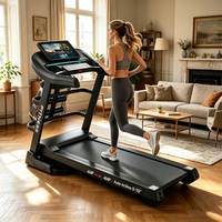 Caminadora Eléctrica Plegable de 4HP con Inclinación Automática, Área de Corredor Extra Grande con Luces LED, Máquina de Fitness Premium para el Hogar, Ideal para Pérdida de Peso Eficaz