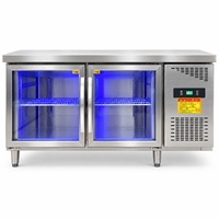 Réfrigérateur commercial de haute qualité réfrigérateur appareils de cuisine sous le comptoir réfrigérateur porte en verre Table de conservation