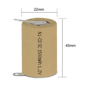 JINTION bateria para ferramentas elétricas Ni-CD <span class=keywords><strong>SC</strong></span> 1500mAh <span class=keywords><strong>1.2V</strong></span> 10C bateria recarregável com taxa de descarga - Product Image 2