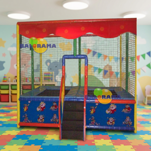 Trampoline intérieur à deux lits 3x2x2,5, trampoline pour enfants, trampoline softplay - Product Image 3