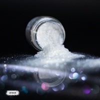 Poudre de Mica Nacrée Caméléon Cristal Blanc Diamanté pour Slime, Résine Époxy, Revêtement DIY Artisanat de Chanvre Fluide LB5820