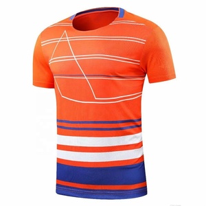 Men's Custom Logo Cotton Soccer Table Tennis <b>Badminton</b> Jersey and Short Set OEM Team Name Sport Style for Adults - Product Image 2