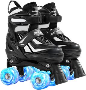 Patines de <span class=keywords><strong>Ruedas</strong></span> Ajustables de Doble Fila para Niños con <span class=keywords><strong>Ruedas</strong></span> Luminosas y Rodamientos ABEC-7 de Buena Calidad de Fábrica PAPAISON en Oferta - Product Image 2