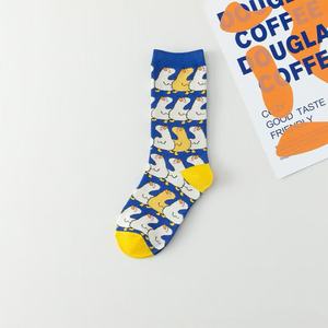 Calcetines de Jacquard con Dibujos Animados para Primavera y Otoño, Estilo Pareja, Personalizados, a la Moda, de Media Pantorrilla, Venta al Por Mayor - Product Image 5