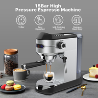 Machine à café expresso italienne 15 bars, machine à café, machine à cappuccino, expresso avec lait