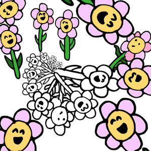 Páginas para Colorear de Flores de Margaritas Felices - Juguetes Divertidos para Dibujar y Expresar Creativamente - Product Image 1