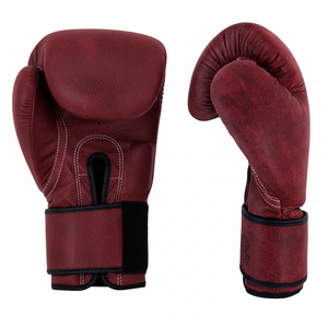 ถุงมือชกมวยพีวีซีสีขาวสำหรับผู้ใหญ่ทุกเพศดีไซน์โลโก้ออกแบบได้ตามที่ต้องการมีความปลอดภัยจากหนังแท้ - Product Image 1