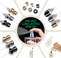 OEM Maßgefertigte Luxus-Zylinder-Parfümflasche aus Glas 30ml 50ml 100ml Dickbodige Leere Duftflasche mit Silber-Crimp-Pumpe in Bernsteinfarbe