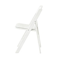 Chaises en plastique en gros pour événements, banquets, mariages, fêtes, chaises pliantes empilables, portables, durables, en résine, couleur blanche