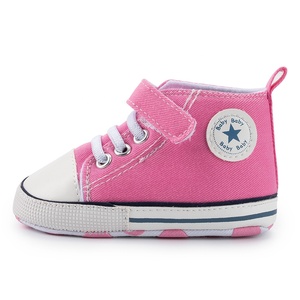 Wholesale plain baby shoes new fashion Canvas star breathable Anti-slip toddler baby casual shoes - Product Image 3
