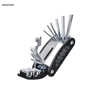 Kit d'outils de réparation de vélos et de voitures, réparation de pneus, clé pliante multifonction portable, fabriqué en Chine - Product Image 6