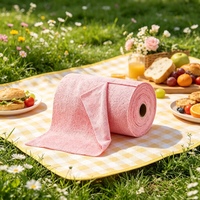 Chiffon de nettoyage en microfibre roulé, déchiré à la main, épaissi, super absorbant, pour cuisine, lavage de voiture, durable