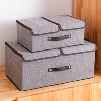 Boîte de rangement pliable en tissu moderne pour l'organisation de la maison, bac de rangement pratique et élégant