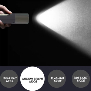 Lampe de poche LED XHP50 super lumineuse, portative et rechargeable, peut être utilisée comme phare de vélo, torche à zoom - Product Image 4