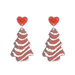 Cross-Border Popular Cute Cartoon Gingerbread Man Aleación de cobre Chapado en oro Gota Árbol de Navidad Colgante Joyería al por mayor - Product Image 5