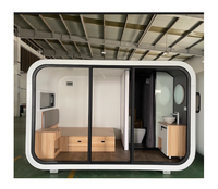 Maisons préfabriquées portables, mobile, hôtel, cabine, cube moderne, bureau, pod, capsule