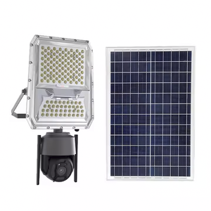 Solar LED Flood Light with WiFi PTZ CCTV Camera 4G Connectivity IP65 Rating Battery Backup for Outdoor Use in Garden & R