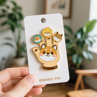 Épinglette en émail personnalisée, style dessin animé japonais, badge en métal émaillé dur, logo personnalisé, épinglettes de revers estampées, cadeau personnalisé