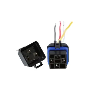 JD1912-W12V Waterproof Auto Relay 12V 40A 4 Pins SPDT Power Relay With Harness Car Relay Socket 14AWG For Car Boat Toyota