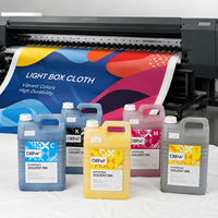 Encre solvant à large gamme de couleurs, résistante aux intempéries pendant 3 ans, à flux fluide pour têtes Starfire 1024 10PL 25PL, pour impression de signalétique extérieure et de caissons lumineux