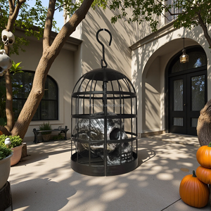 Paurosi teschi gabbia prigioniero infestato casa decorazione spettrale appesa decorazioni fantasma - Product Image 1