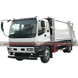 Японская марка FVR 240HP 10m3 мусорный уплотнитель грузовик для заднего погрузчика Сбор Отходов Whatsapp 0086 15897603919