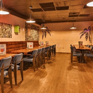 UPTOP - Bancs <span class=keywords><strong>d</strong></span>'<span class=keywords><strong>angle</strong></span> en cuir de style rétro haut de gamme pour usage commercial, en forme de U, avec table de restaurant en bois massif - Product Image 6
