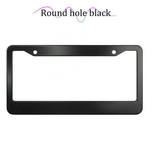 Cadre de plaque d'immatriculation universel personnalisé avec logo, résistant aux intempéries, support de plaque de voiture en métal avec impression UV, vente en gros d'usine - Product Image 4