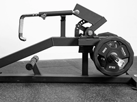 Machine à rames assise à charge libre avec support de poignée réglable, poignée télescopique rotative, chargement par levier, multi-prise, pour salle de sport commerciale