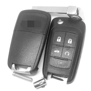 फ्लिप तह दूरस्थ गाड़ी की चाबी खोल के लिए सी-hevrolet सी-ruze Epica Lova सी-amaro Impala 2 3 4 HU100 ब्लेड 5 बटन के साथ कार की चाबियाँ